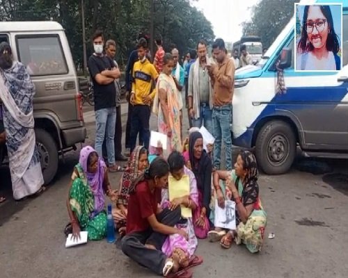 Korba News – युवती की लाश सड़क में रखकर प्रदर्शन, जांच की मांग