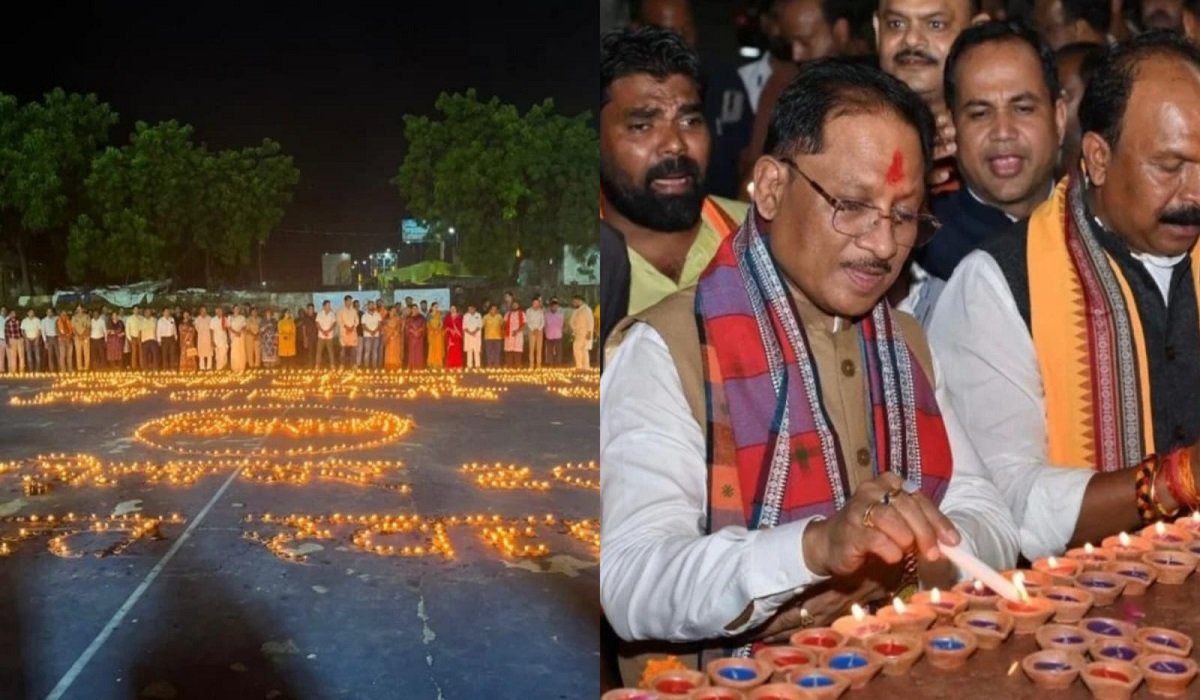 छत्तीसगढ़ में जले 1.50 करोड़ से अधिक ‘आशीर्वाद के दीये’, CM साय बोले- PM मोदी के नेतृत्व में देश ने लिए ऐतिहासिक निर्णय